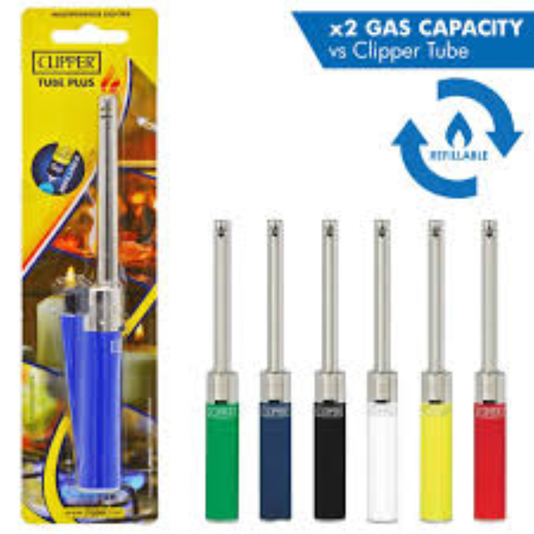 CLIPPER TUBE KITCHEN LIGHTER SHINY COLOURS